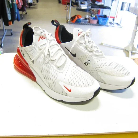 Nike Air Max 270 Men's 12 University Red/White /Black Shoe's BV2523-100 - Picture 1 of 10